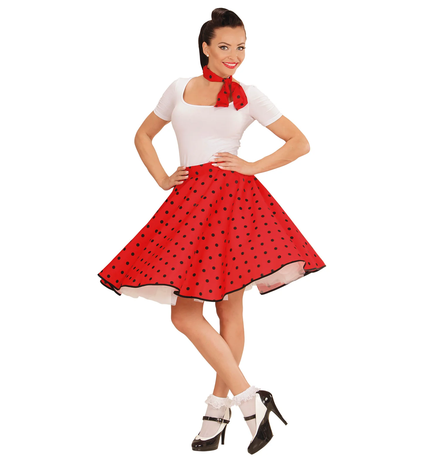 Rock en Roll rokje rood met halsbandje - Image 2