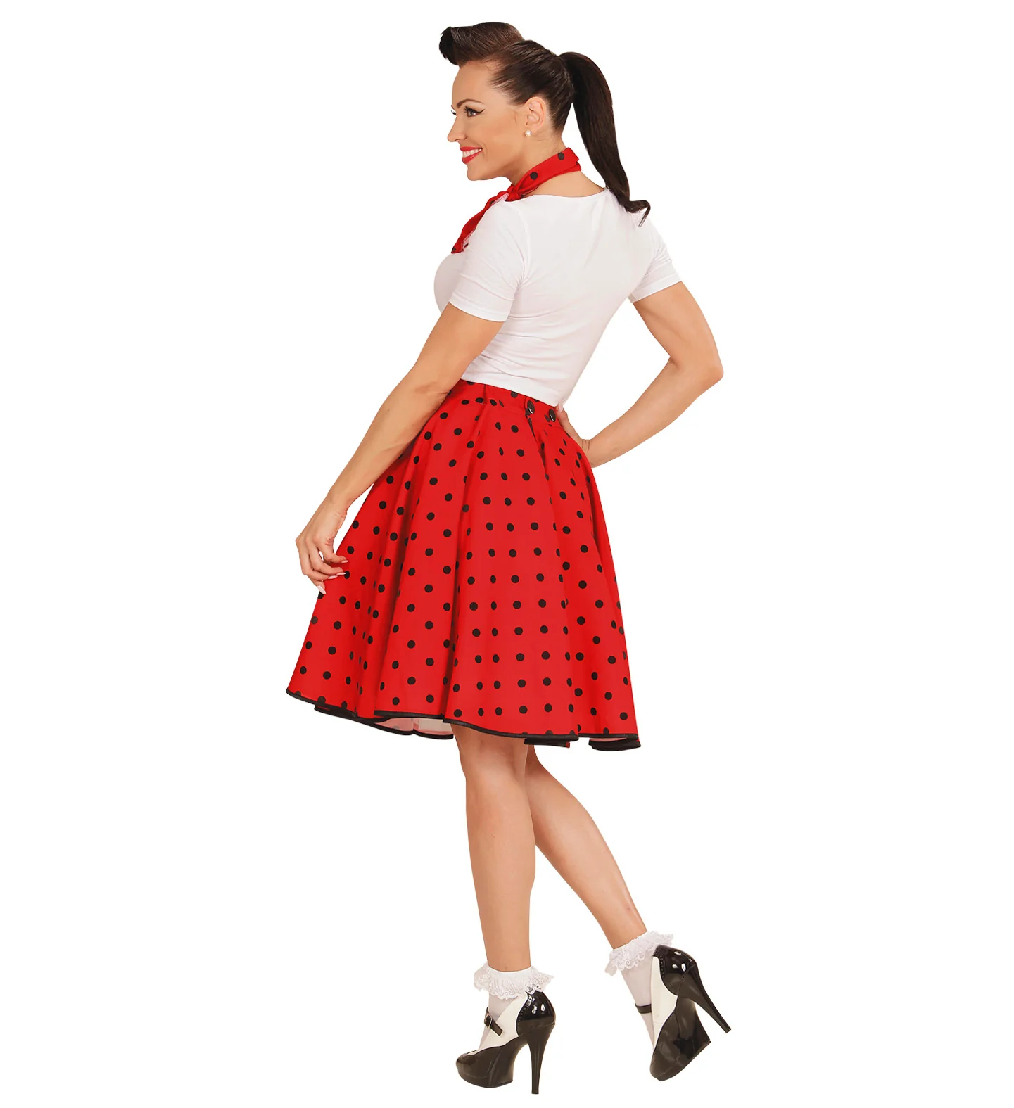 Rock en Roll rokje rood met halsbandje - Image 3