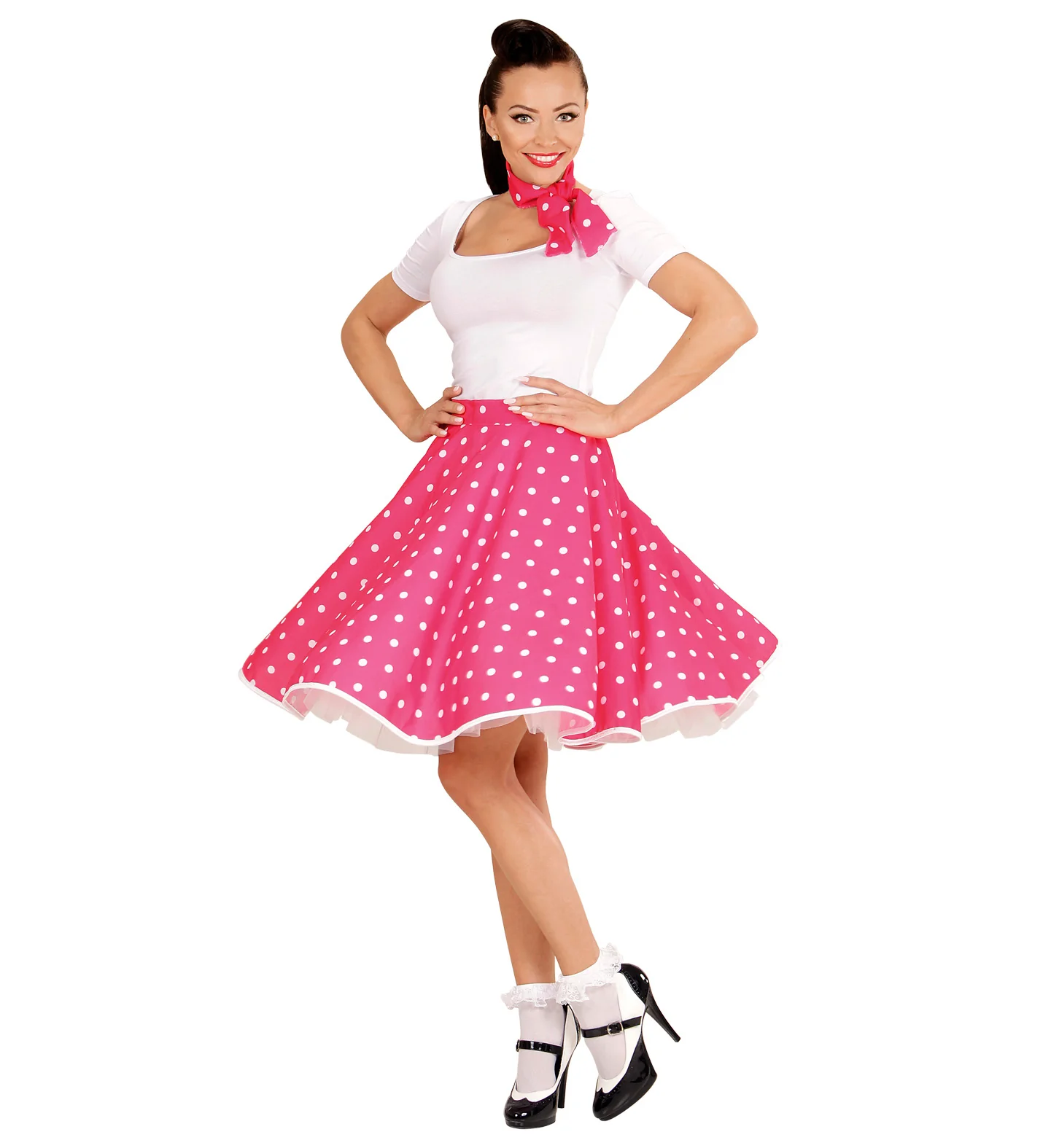 Rock en Roll rokje roze met halsbandje