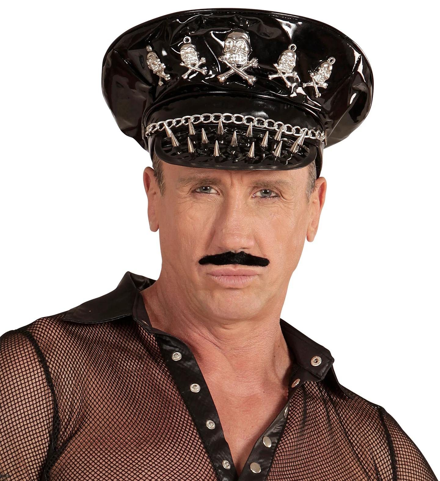 Rocker hoed met schedeltje en ketting - Image 2