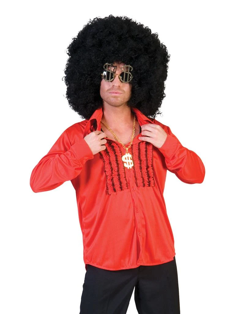 Rode disco blouse