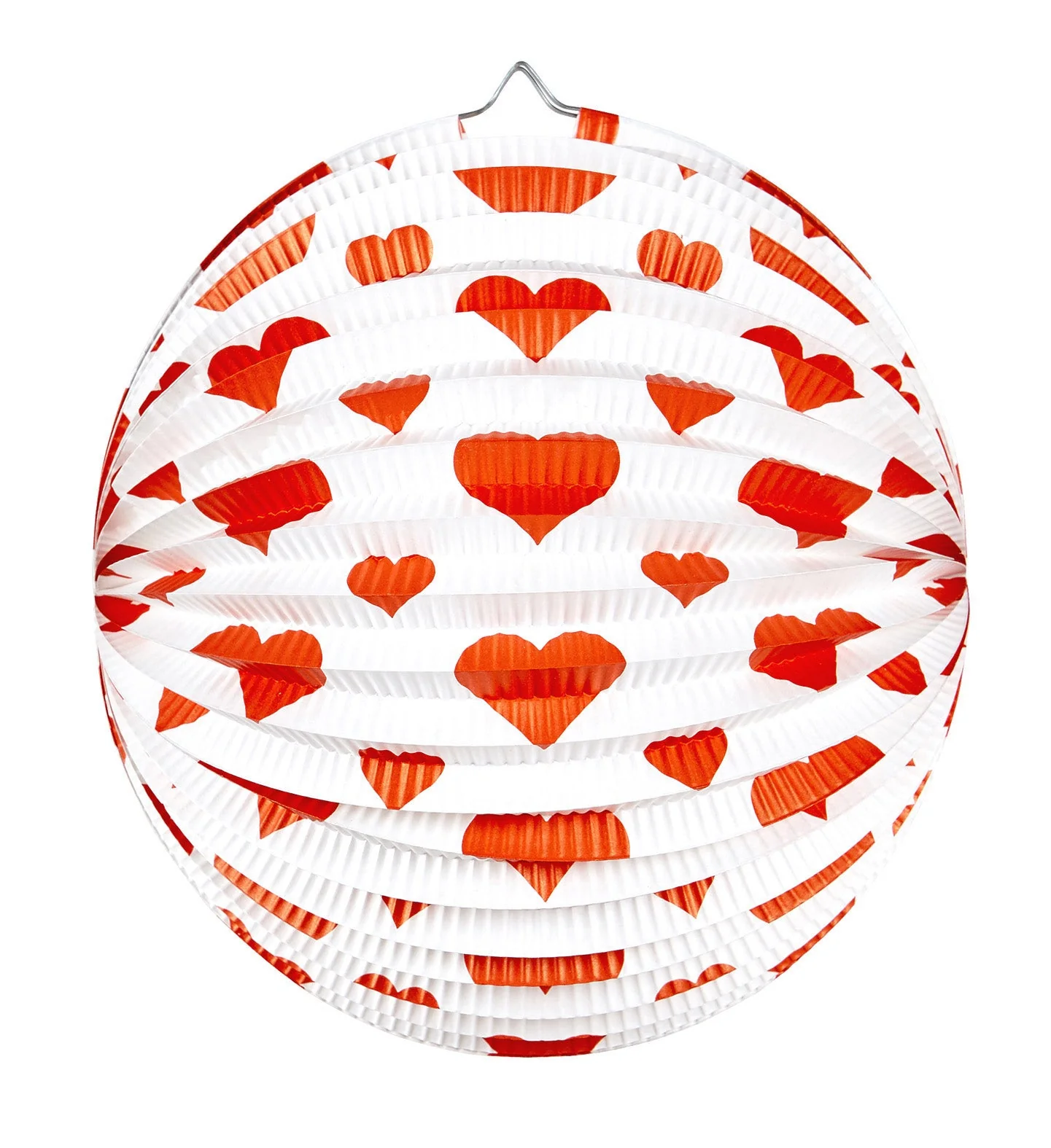 Rode hart lampion decoratie voor Valentijn