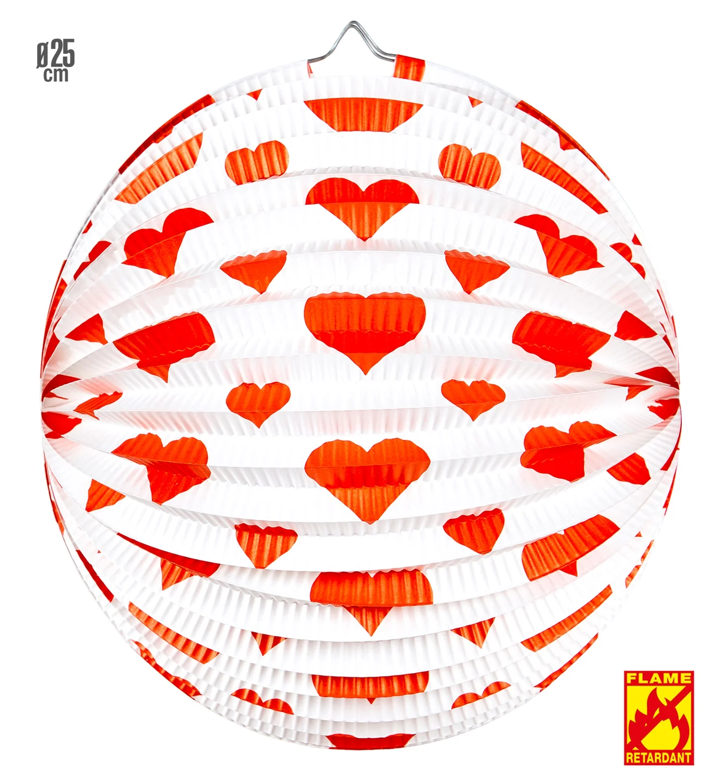 Rode hart lampion decoratie voor Valentijn - Image 3