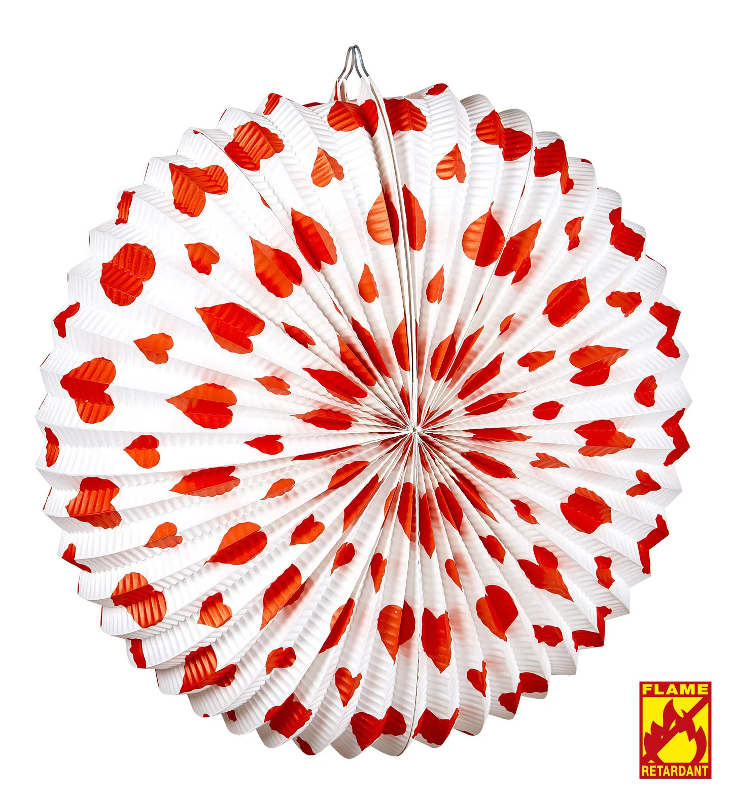 Rode harten lampion deco voor trouwfeest - Image 2