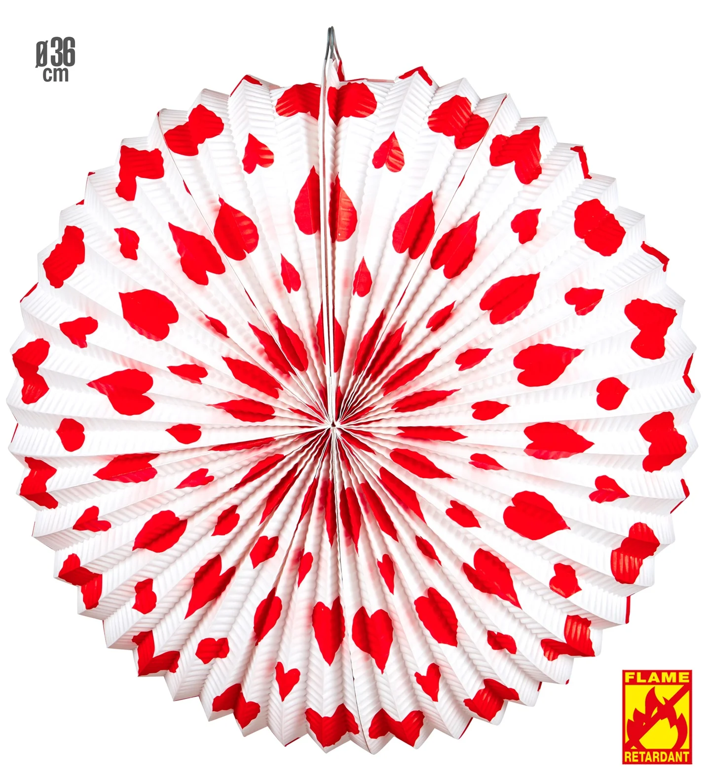 Rode harten lampion deco voor trouwfeest - Image 4