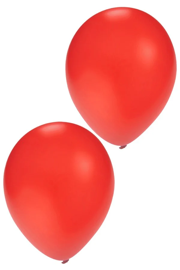 Rode helium ballonnen