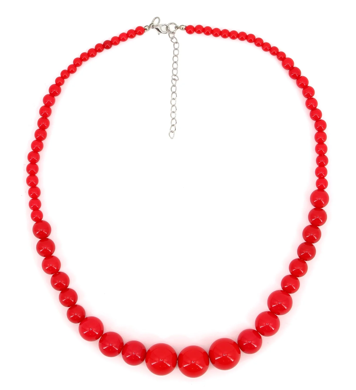Rode kralen ketting