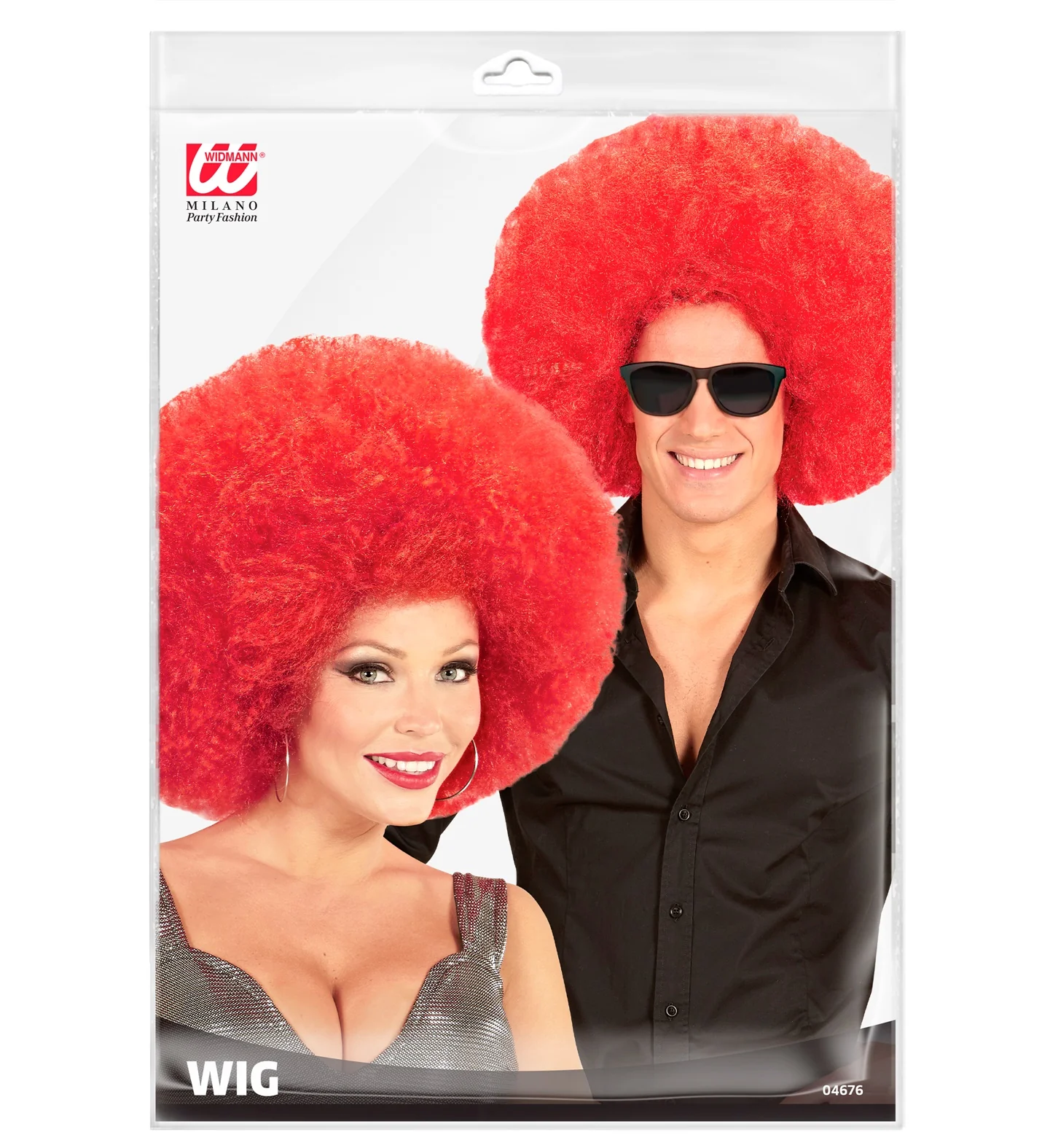 Rode oversized Afropruik - Image 5