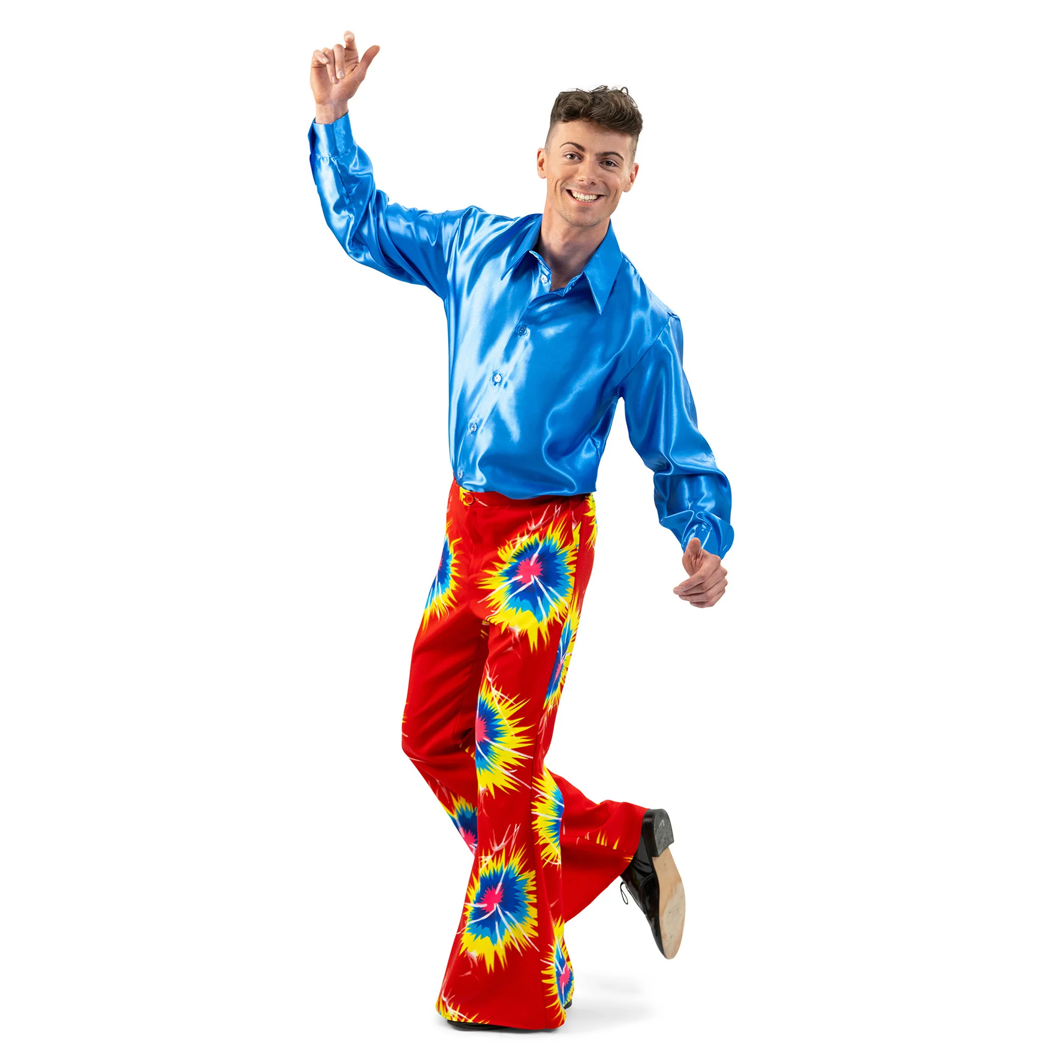 Rode retro broek tie dye - Image 2