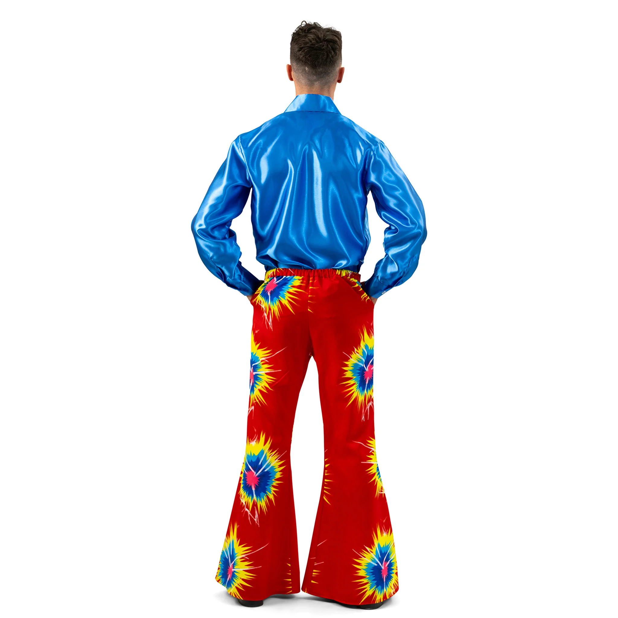 Rode retro broek tie dye - Image 4