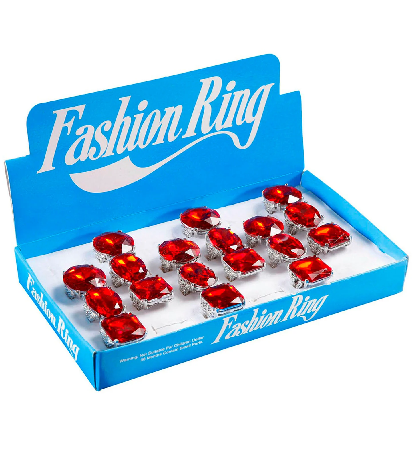 Zilveren ring met rode gemsteen - Image 4