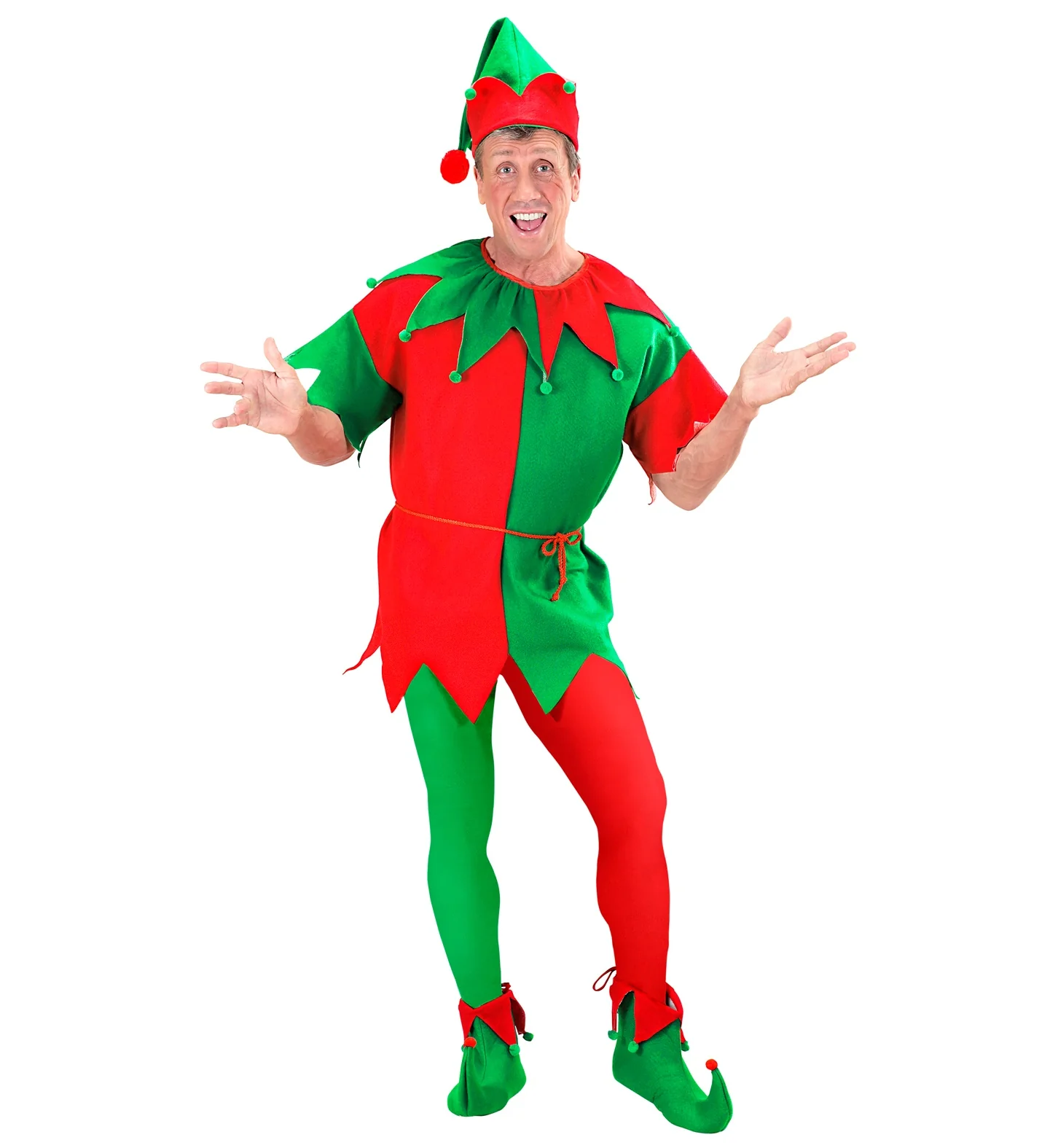 Rood groene panty kerstelf - Image 3