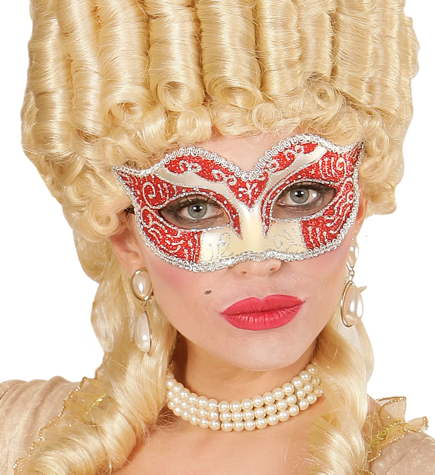 Rood oogmaskers Venetiaans - Image 4