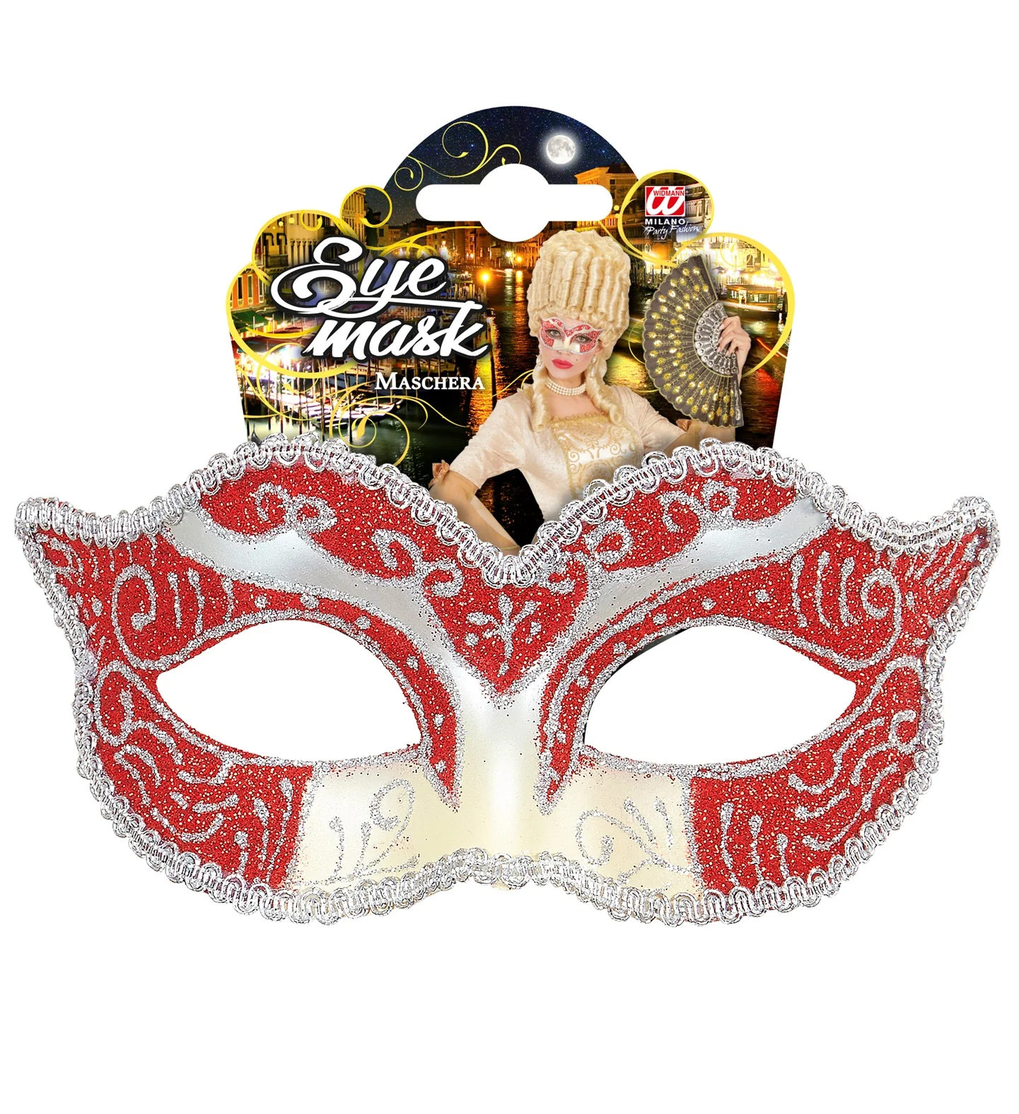 Rood oogmaskers Venetiaans - Image 5