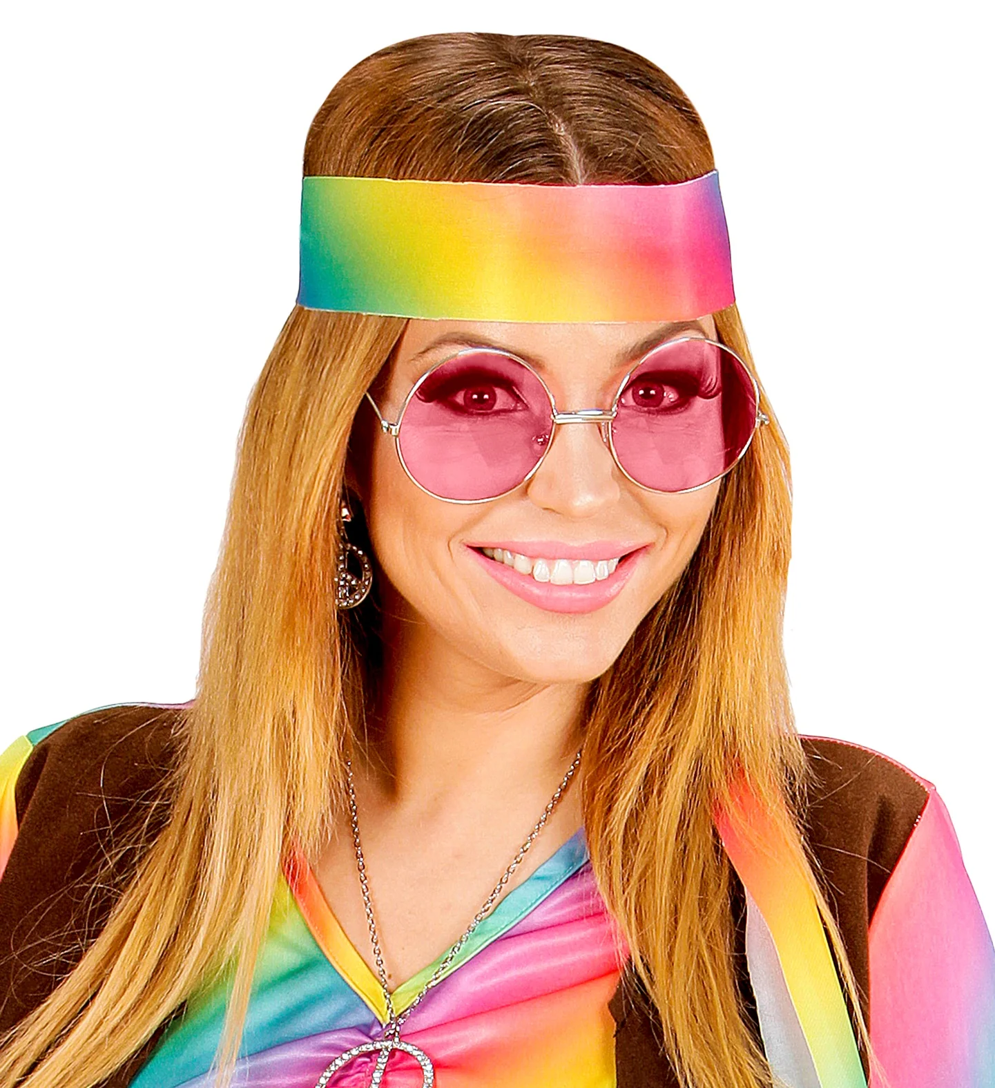 Roze bril 70-er jaren Flower Power - Image 2