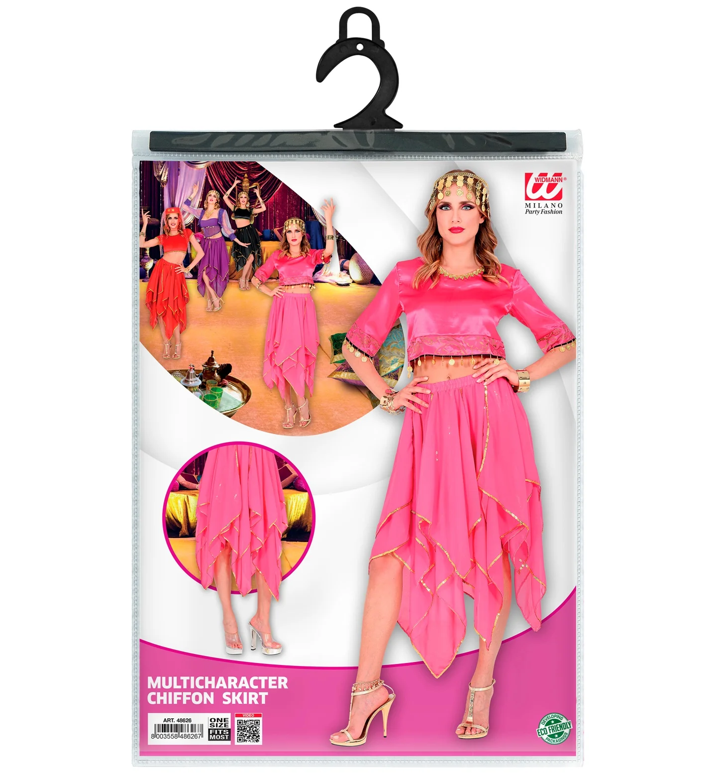Roze chiffon rok - Image 5