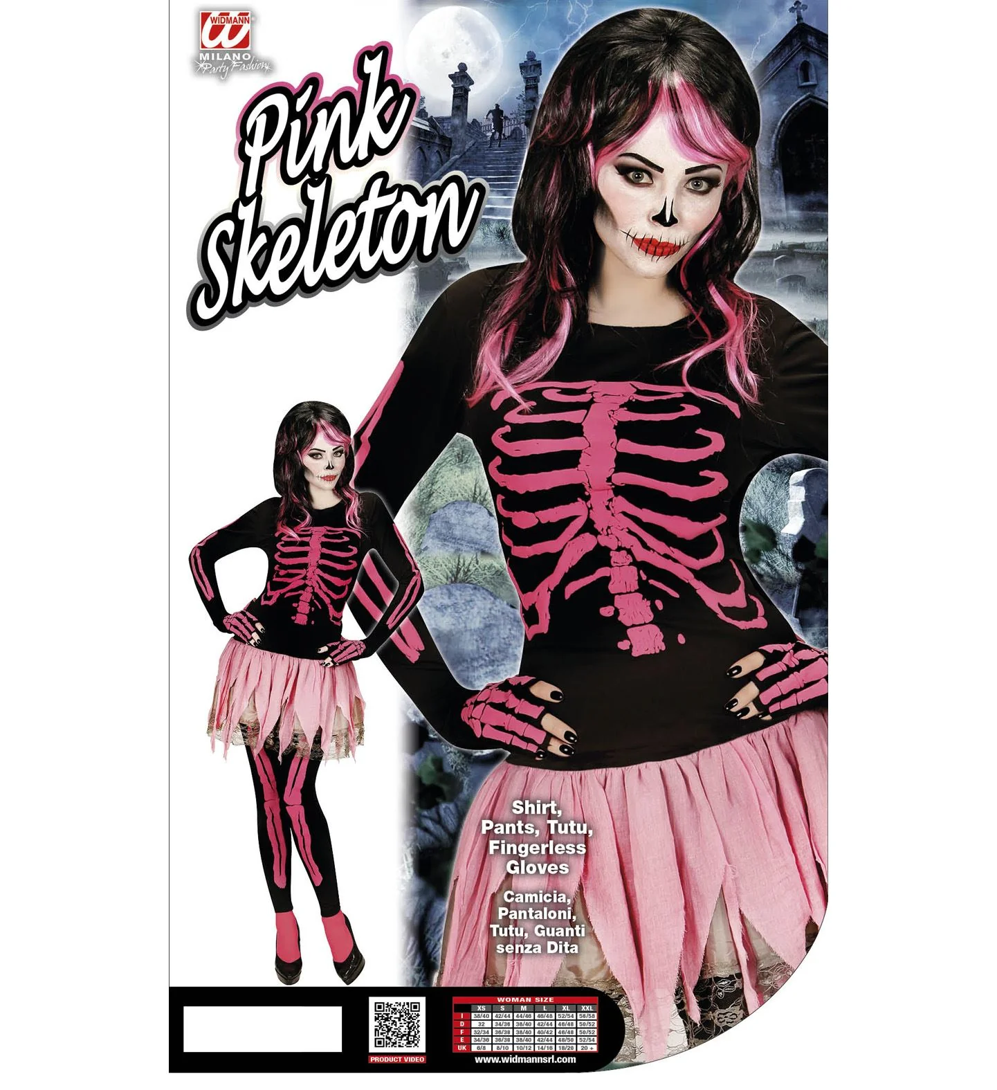 Roze skeletonjurkjes voor Halloween - Image 3