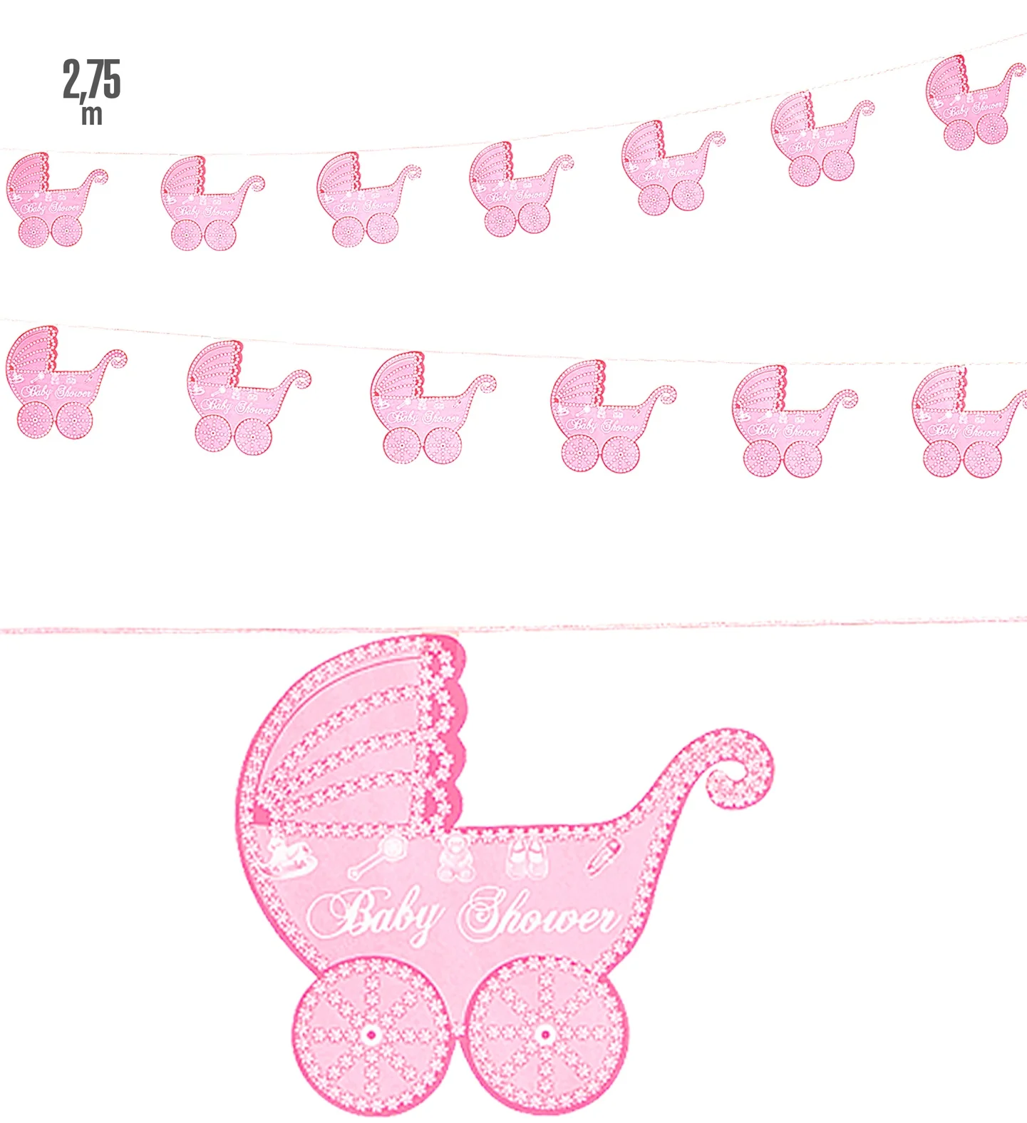 Roze slinger met kinderwagentjes - Image 3