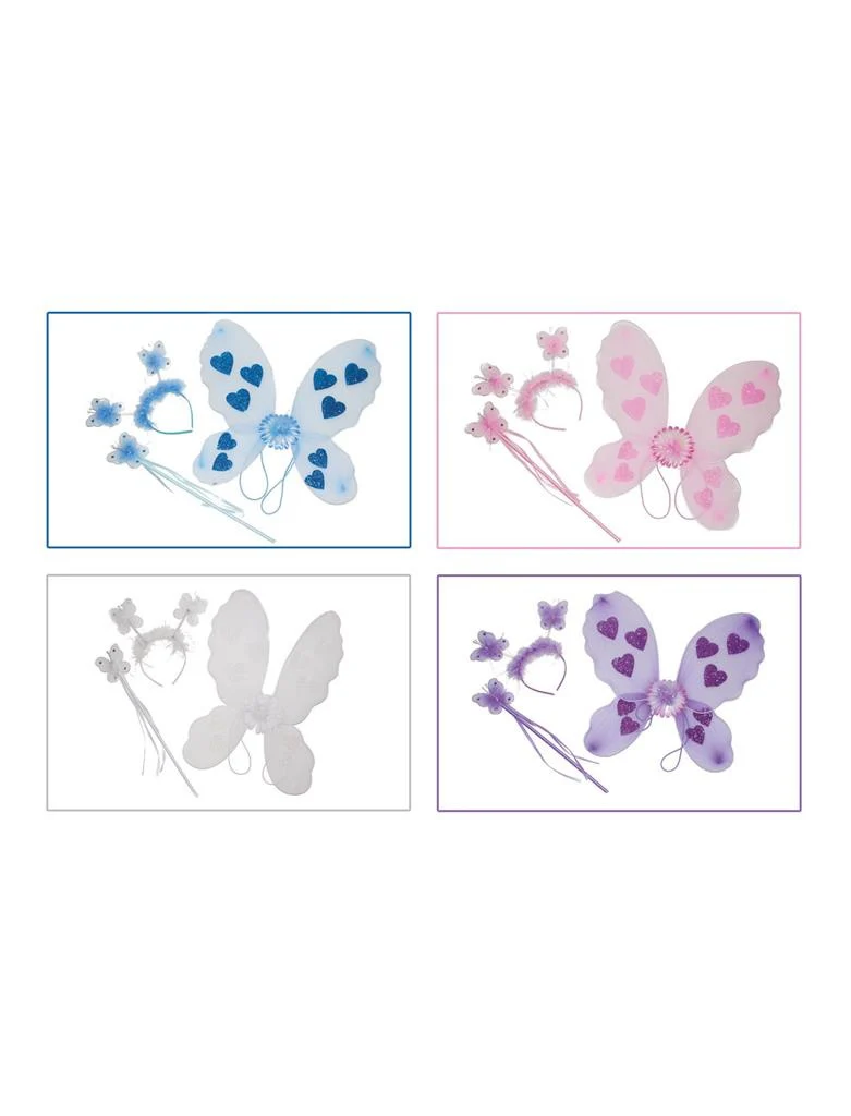 Roze vlinder verkleed set Minnie 3-delig - Image 2