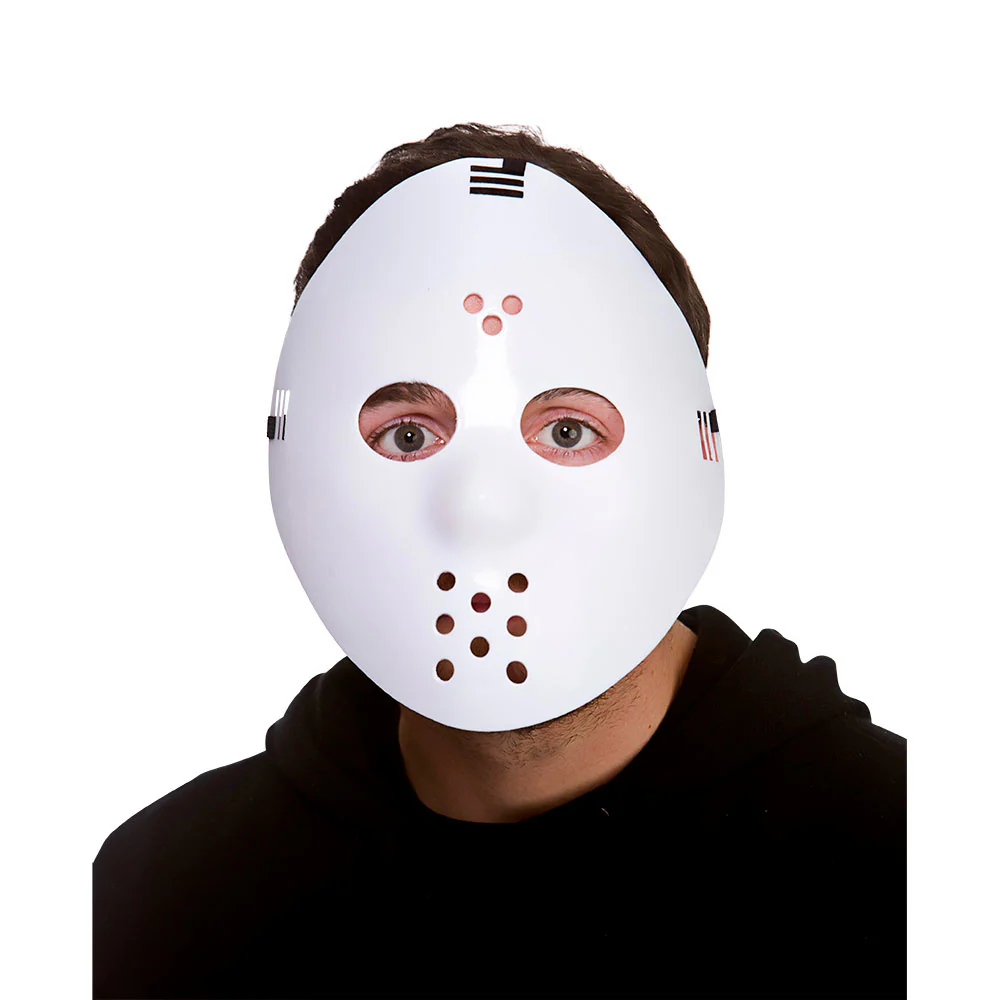 Wit hockey masker latex