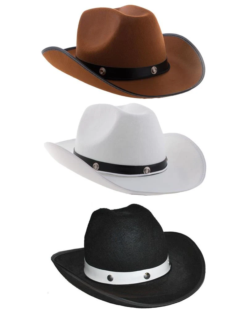 Cowboyhoed Glenn in zwart of bruin
