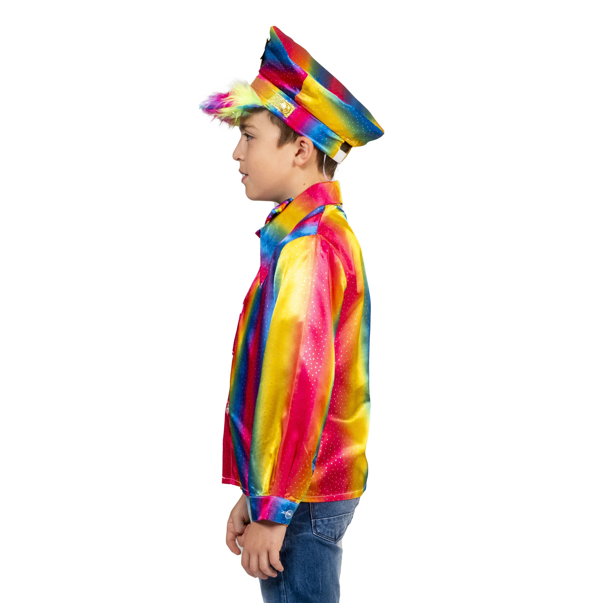 Disco shirt Stijn regenboogkleuren - Image 2