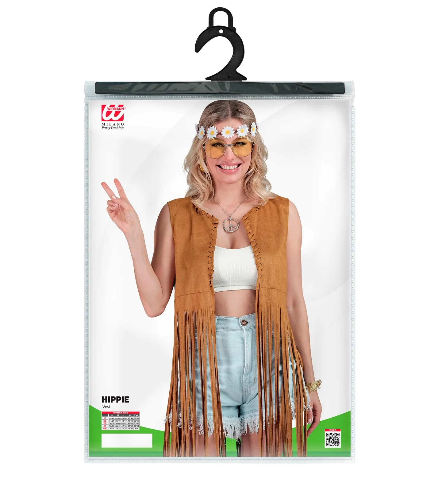 Hippie vest lang met franjes - Image 3