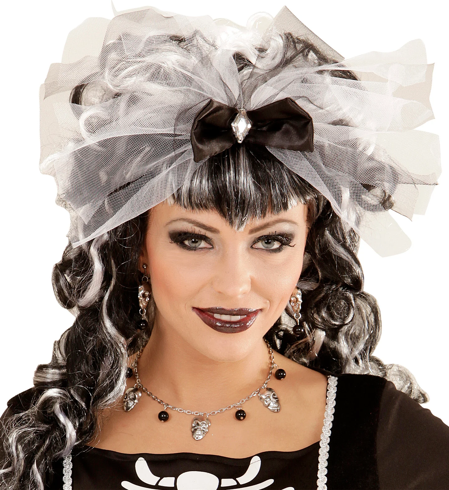 Schedel ketting met oorbellen - Image 3