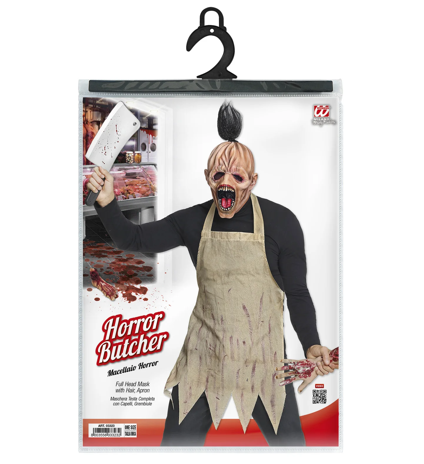 Schort zombie slager met masker - Image 3