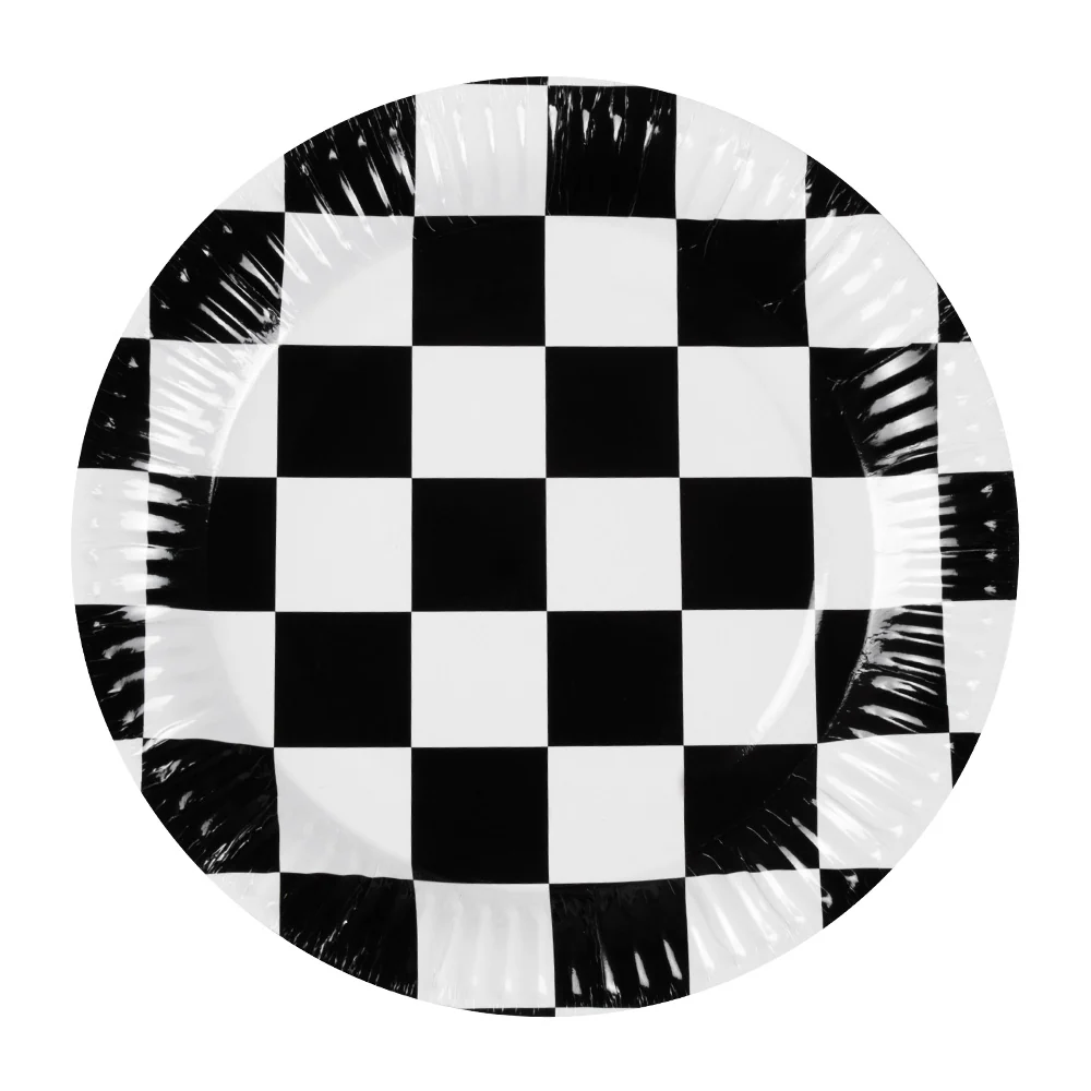 Set 10 papieren bordjes Racing