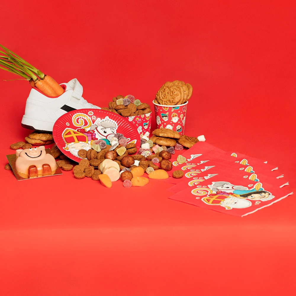 Set 10 papieren bordjes Sinterklaas (XL) - Image 2