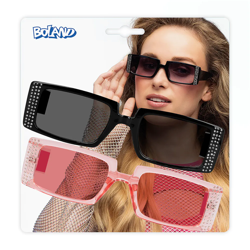 Set 2 partybrillen Escape zwart/roze - Image 9