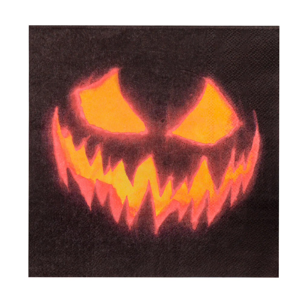 Set 20 papieren servetten Creepy pumpkin