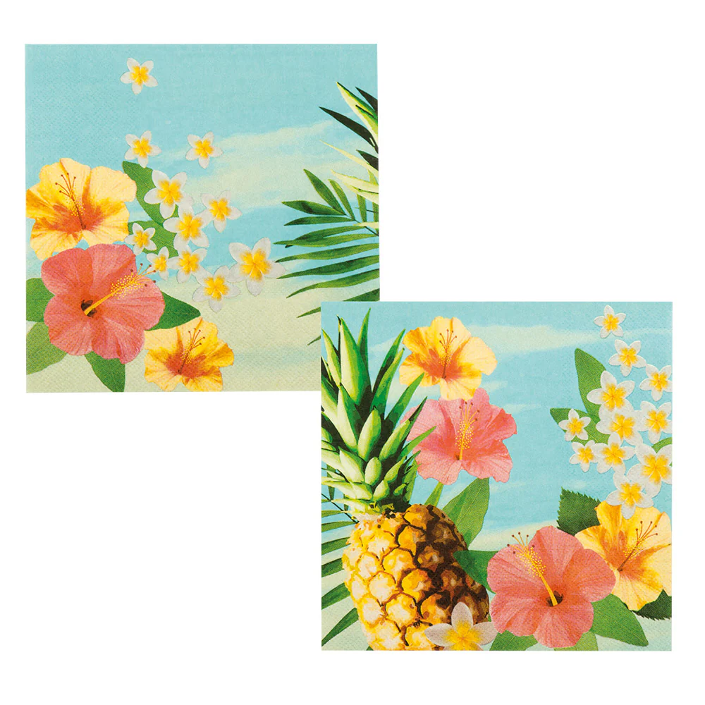 Set 20 papieren servetten Paradise