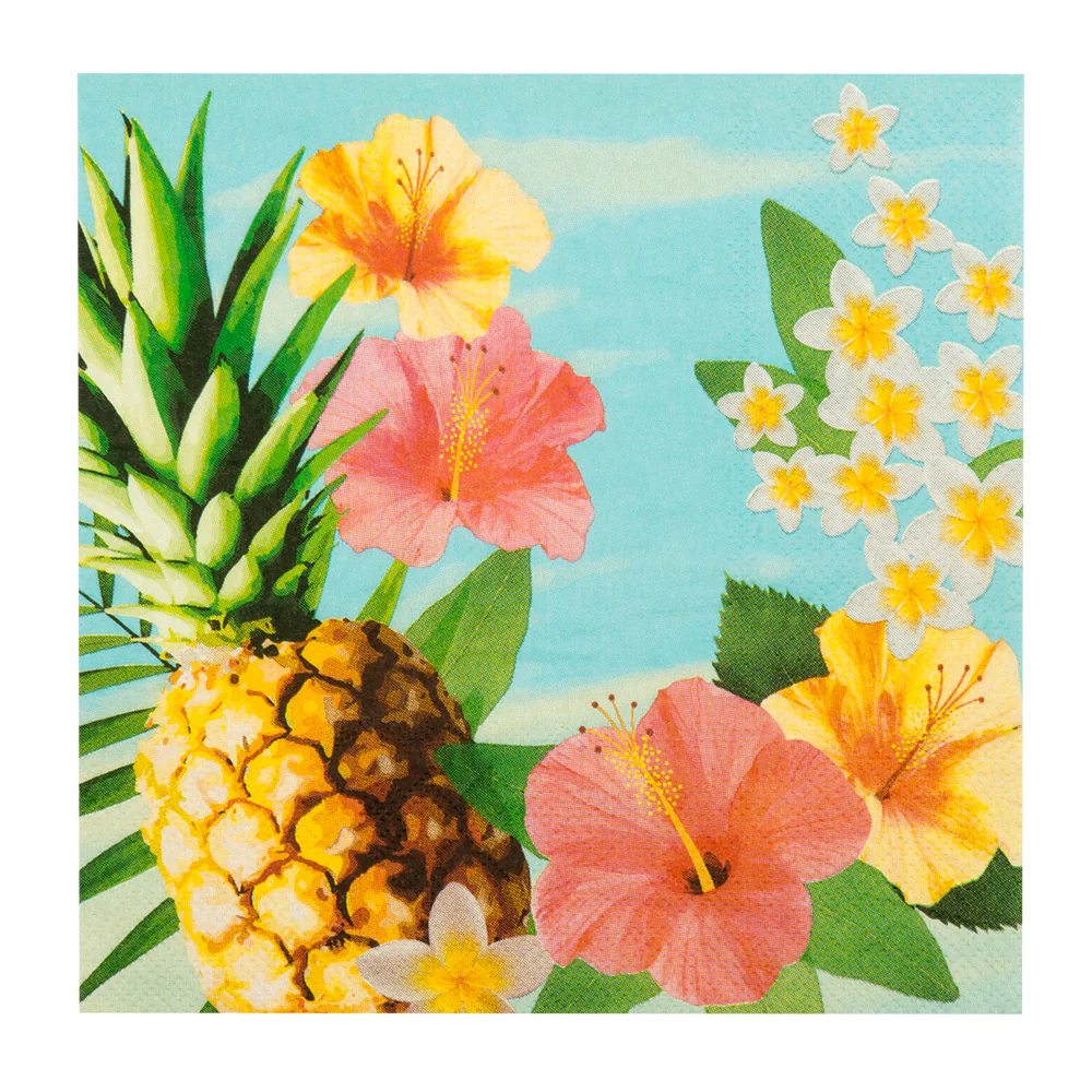 Set 20 papieren servetten Paradise - Image 3