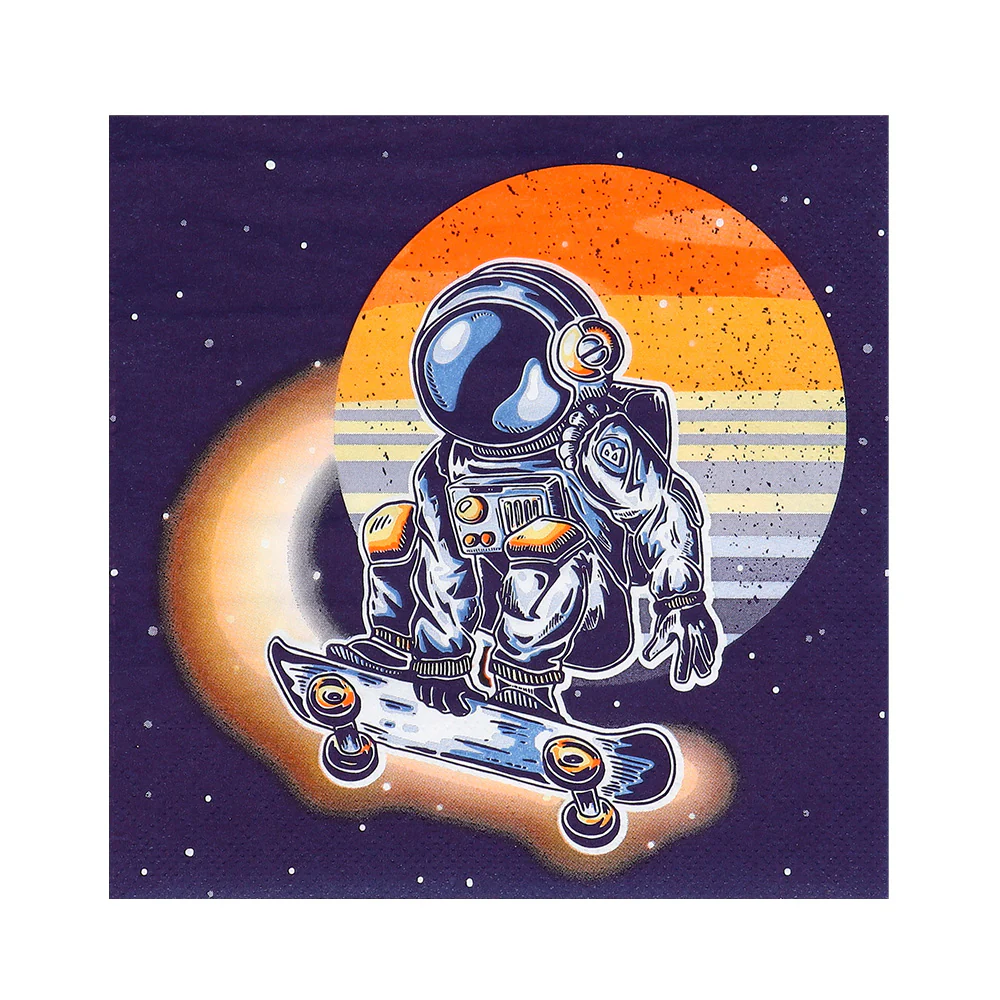 Set 20 papieren servetten Space