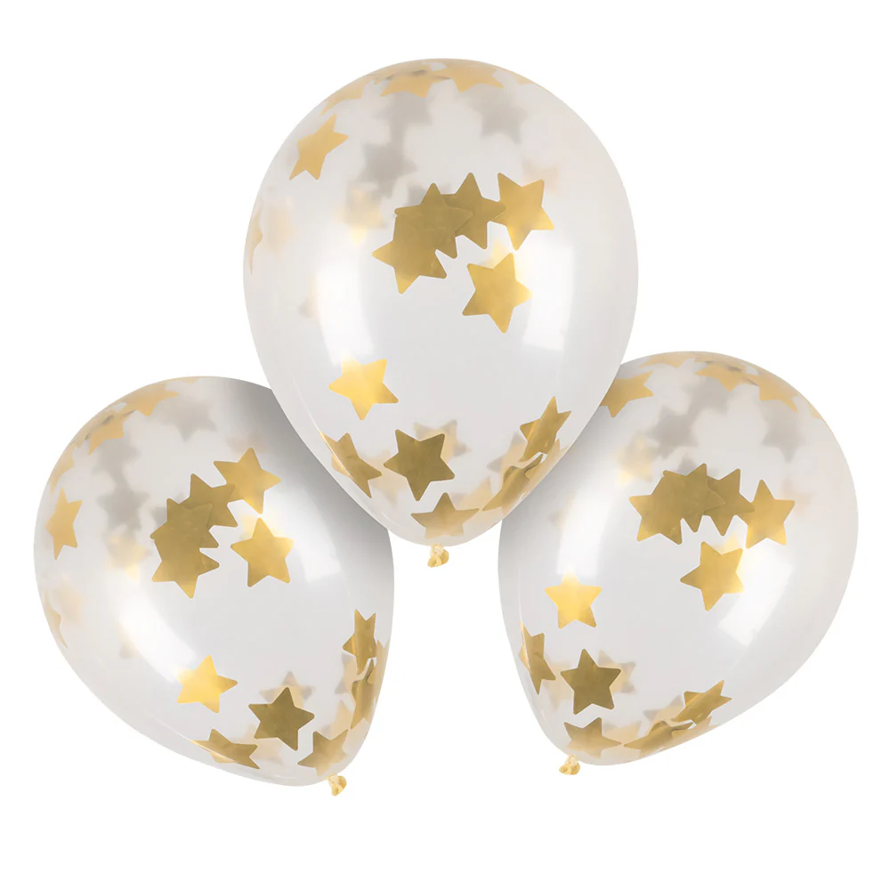 Set 5 latex confettiballonnen Eid Mubarak