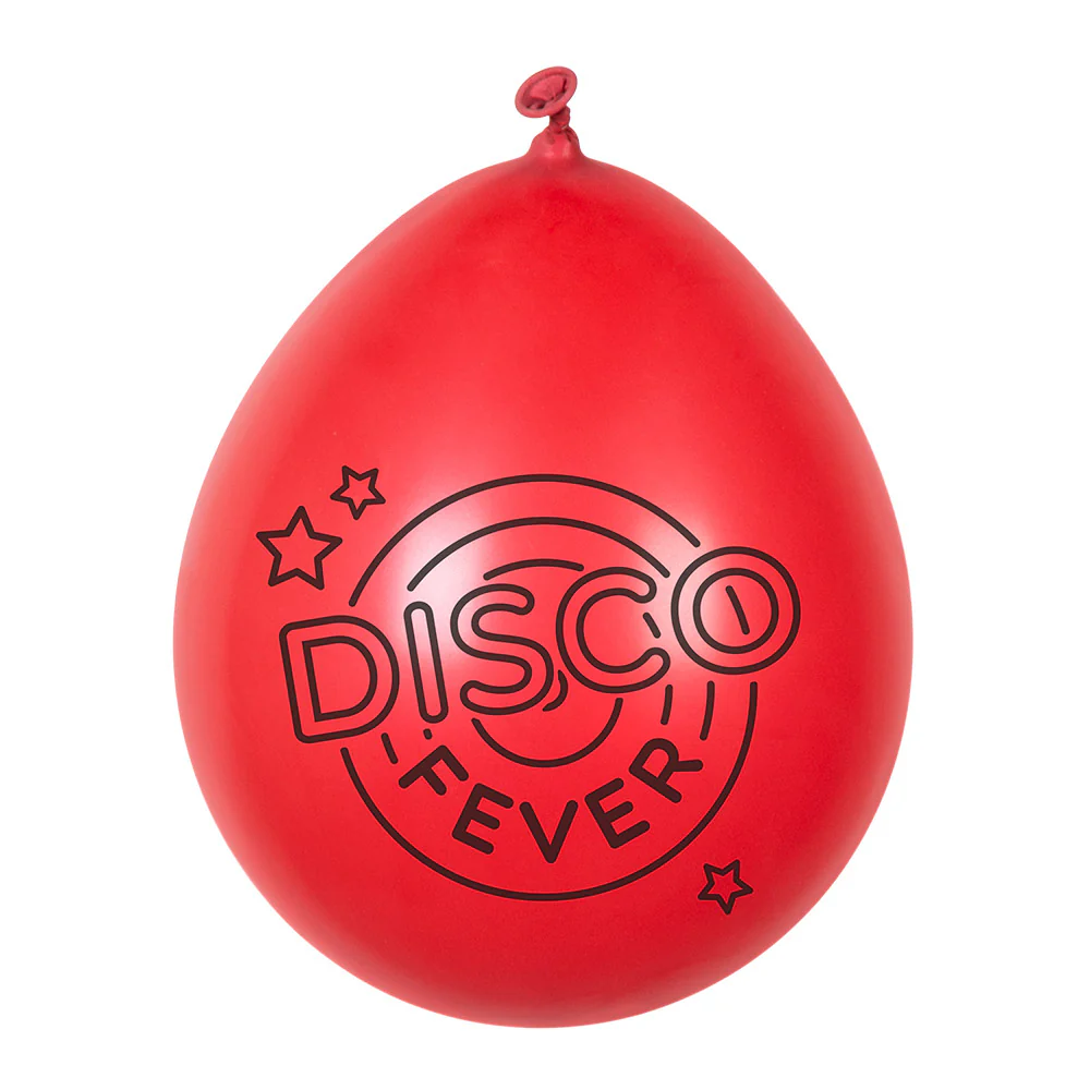 Set 6 latex ballonnen 'Disco fever' - Image 3