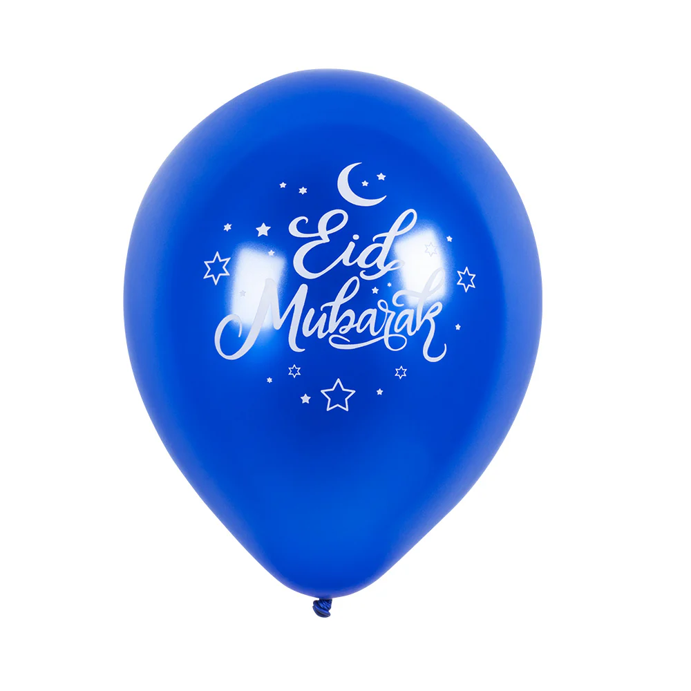 Set 6 latex ballonnen 'Eid Mubarak' - Image 2