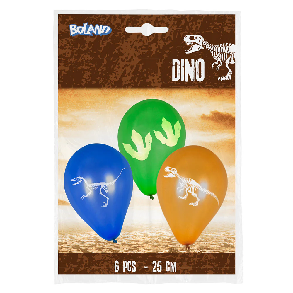 Set 6 latex ballonnen T-rex - Image 5