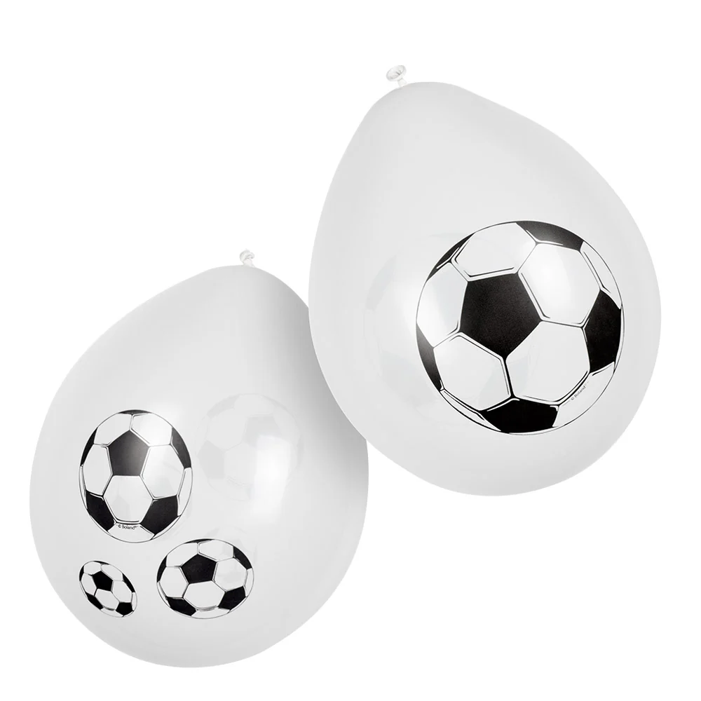 Set 6 latex ballonnen Voetbal