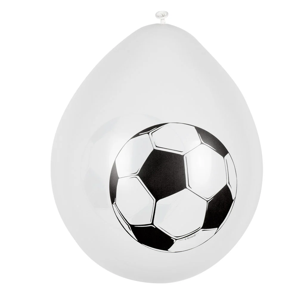 Set 6 latex ballonnen Voetbal - Image 3