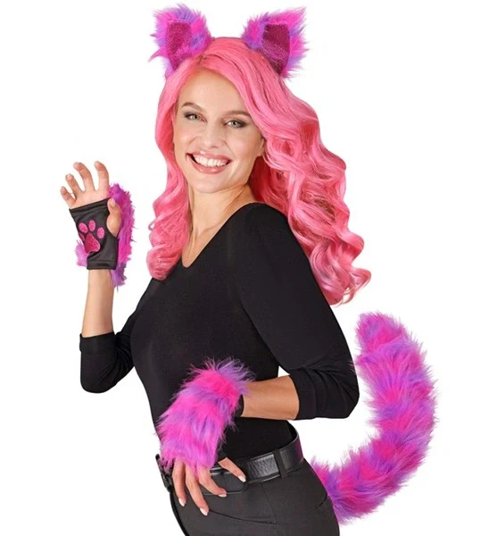 Set cosplay kat neon roze Daan - Image 3