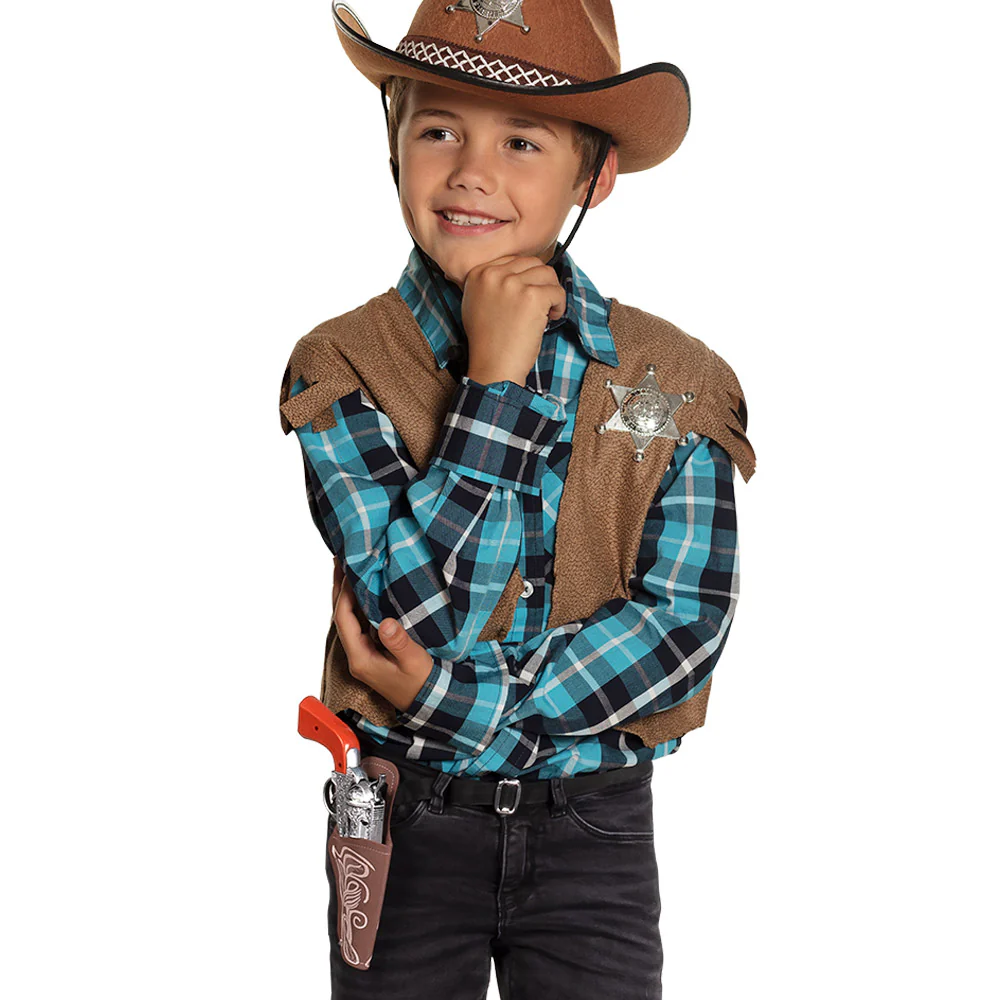 Cowboy pistool met holster kind - Image 2