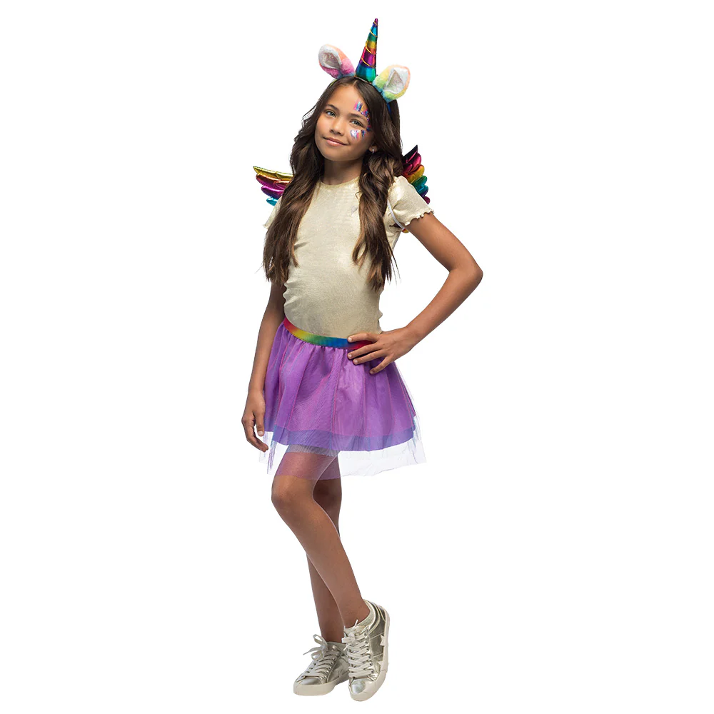 Eenhoorn verkleed set regenboog kind - Image 2