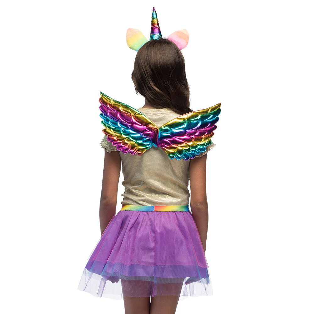 Eenhoorn verkleed set regenboog kind - Image 5