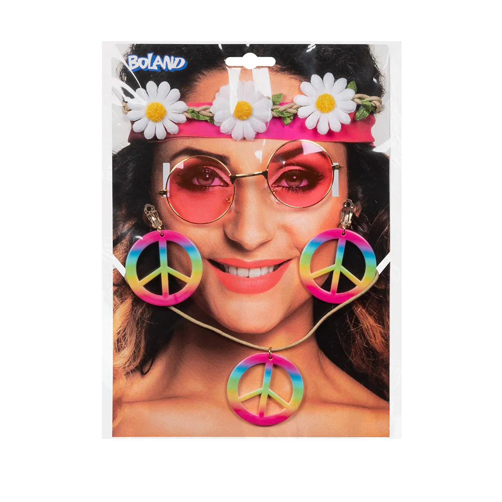 Hippie verkleed set compleet - Image 4