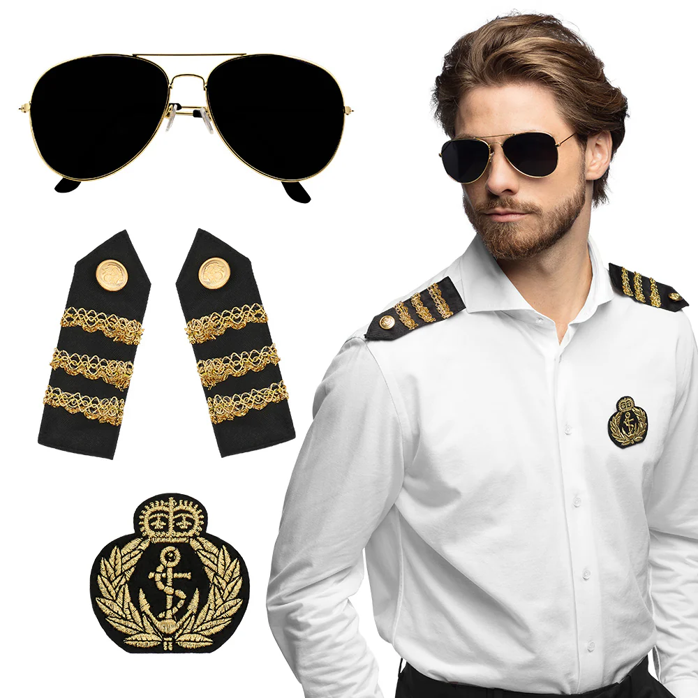 Kapitein verkleedset Ahoy
