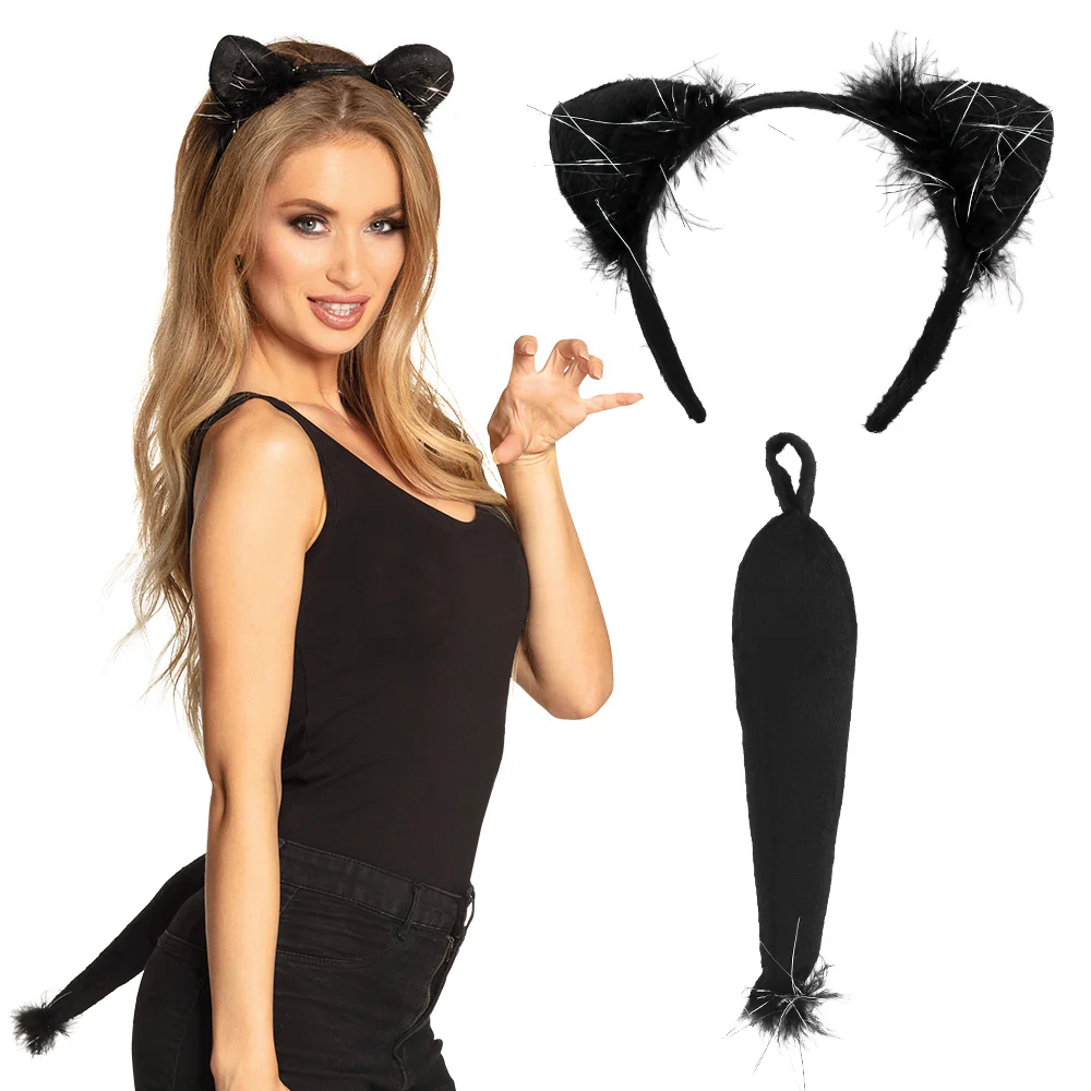 Katten oren en staart set