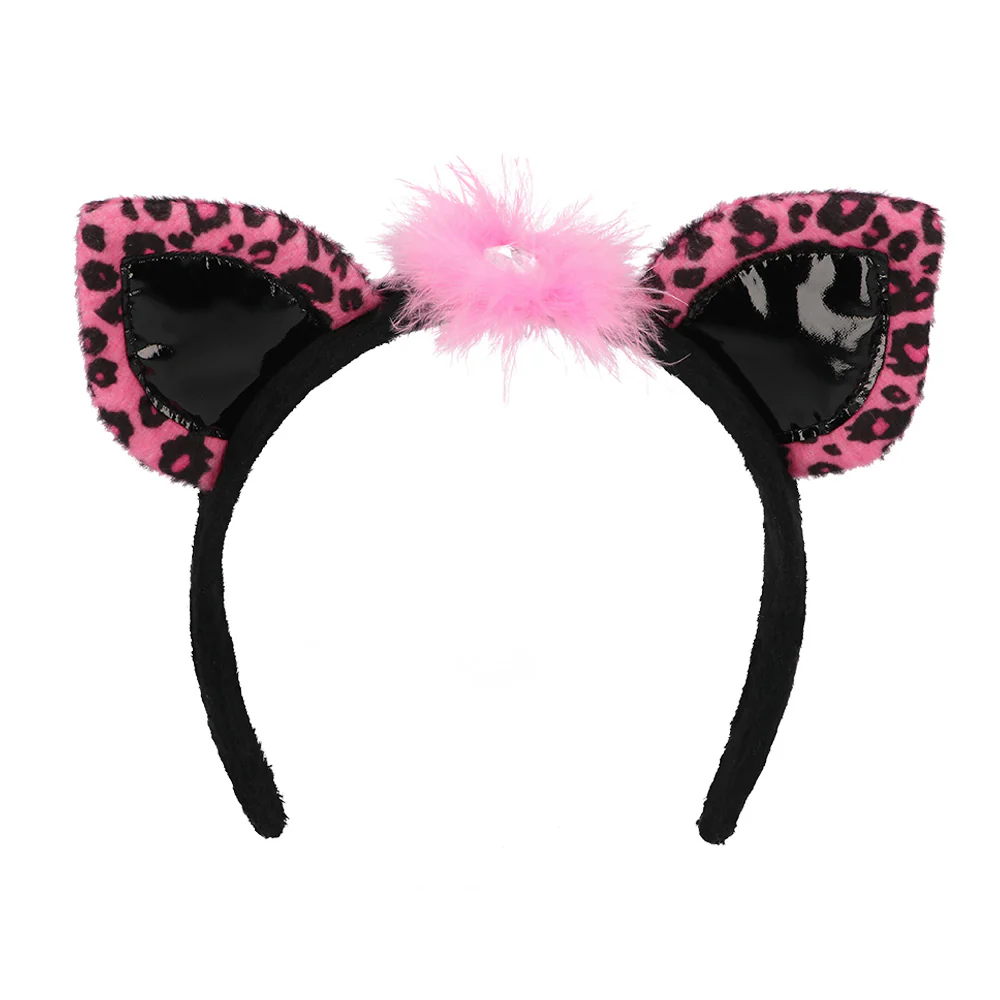 Luipaard verkleed set roze - Image 3